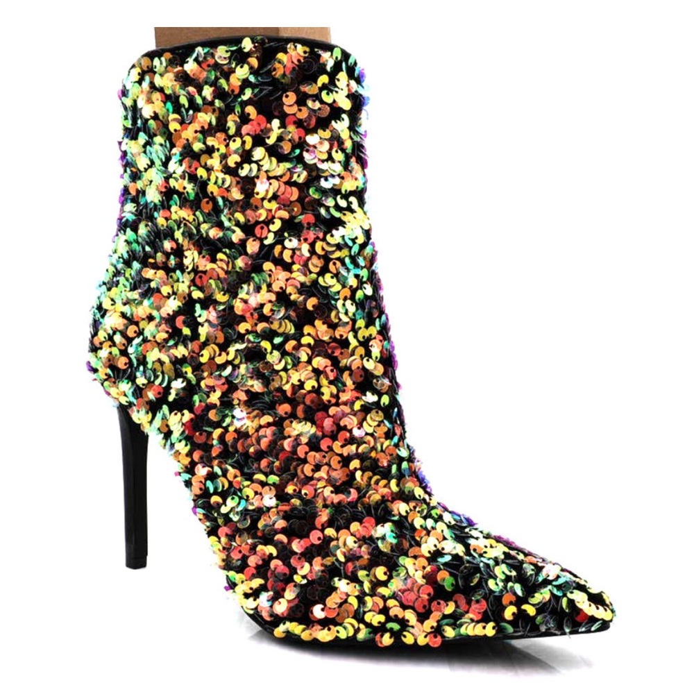 I.N.C Reisa 1 Gold Sequins Booties